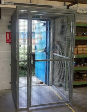 Compact Secure Entry Mesh Booth