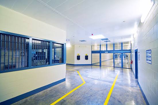 Prison Facility Entry Gate Area