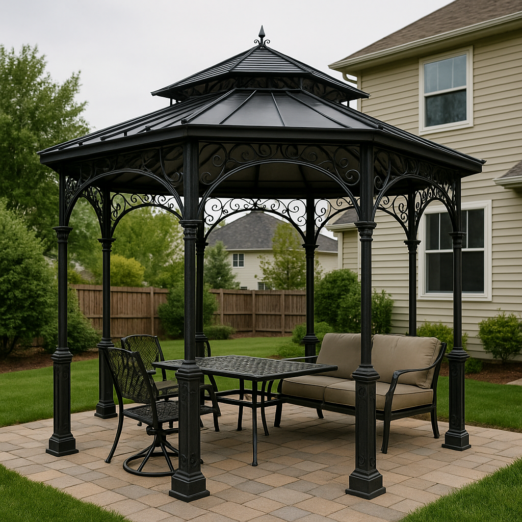 Iron Pergola and Gazebo Design